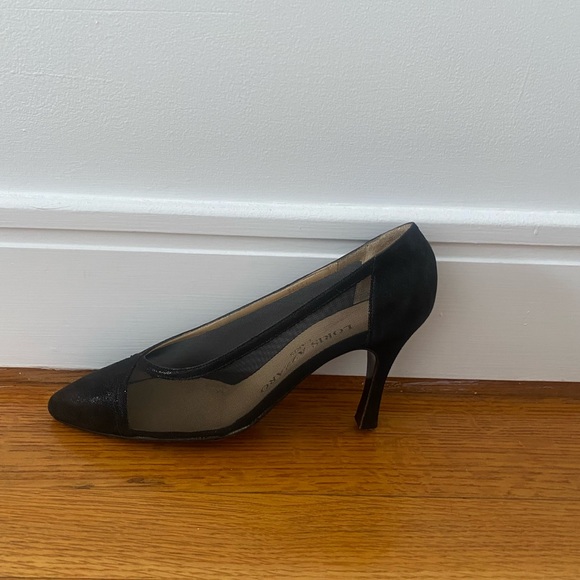 Vibtage Loris Azzaro black kitten heels - Picture 4 of 5
